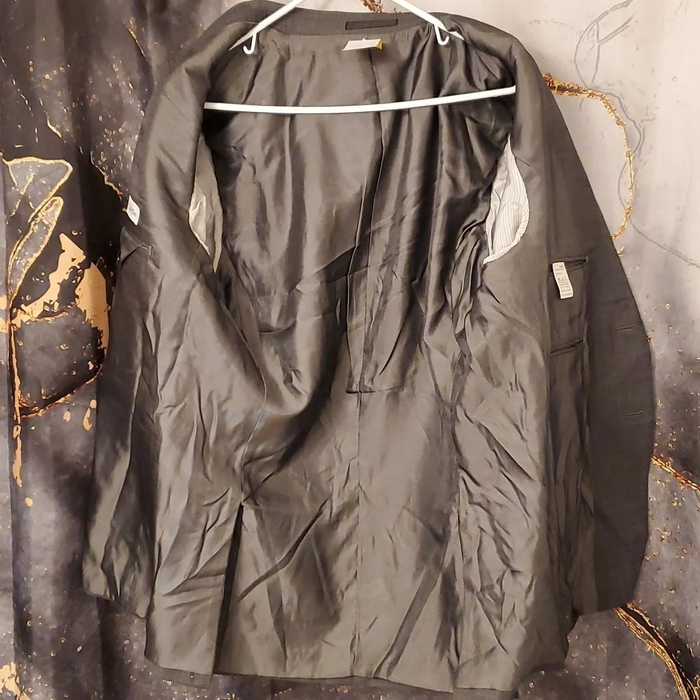 Calvin Klein Charcoal Blazer Suit Coat